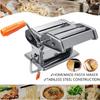 Silver Stainless Steel Fresh Pasta Maker Roller Machine for Spaghetti Noodle Fettuccine Dumpling Maker Noodle-Maker Roller-Machine