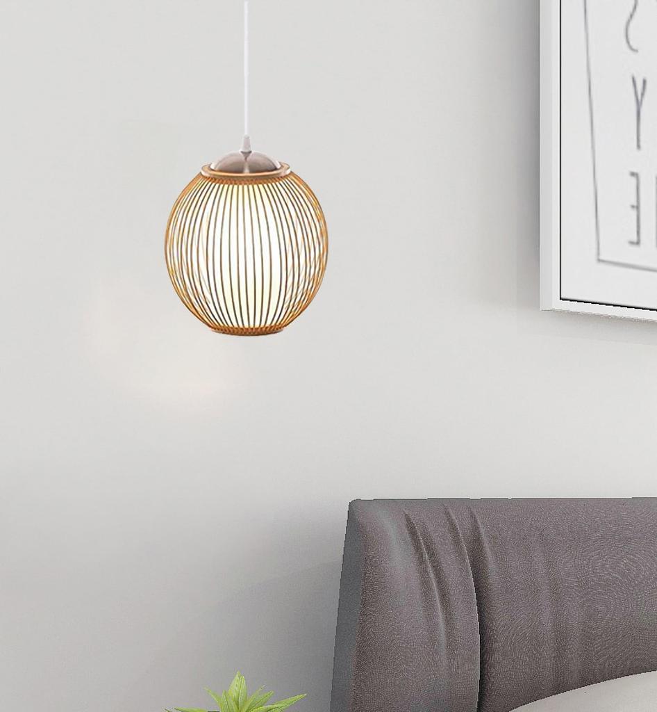 KY LEE Pendant Suruga Bamboo Japanese Modern for Dining LED Made In Japanese Style Traditional Ceiling Bulb Sold Ceiling Mount Light, Craftwork,