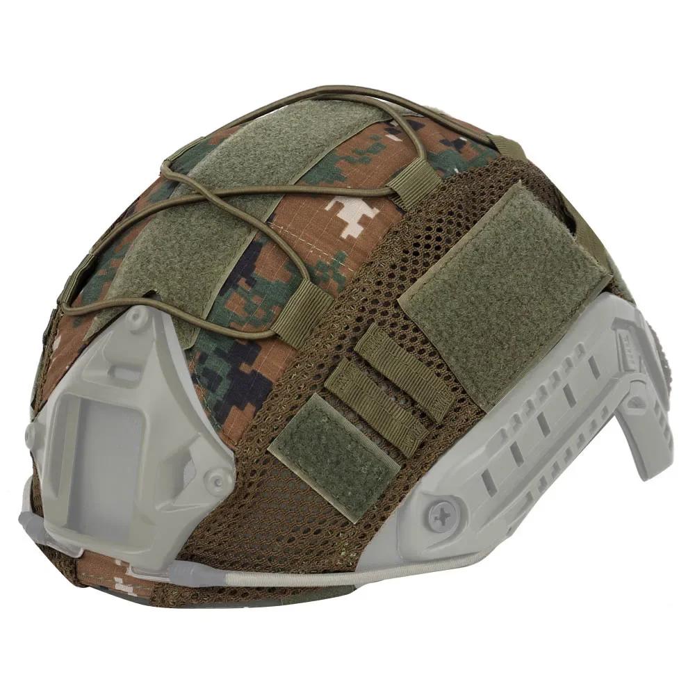 Tactical Helmet Cover with Elastic Cord for FAST Helmet Airsoft Paintball Wargame Gear CS MH PJ BJ Helmets Cover 15 Colors