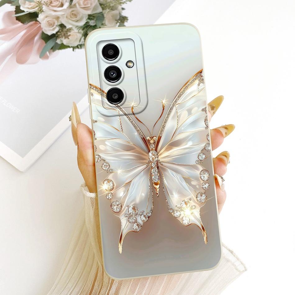 For Samsung Galaxy A05s A05 Cute Cat Flower Cartoon Phone Case For Samsung A05 A 05 05S A05S Shockproof Soft Silicone Cases