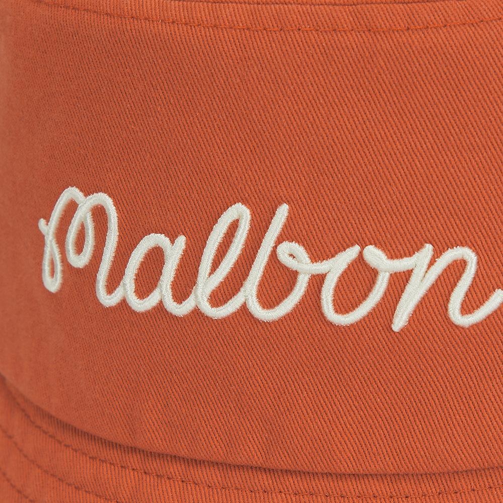 MALBON GOLF Basic Lettering Bucket Hat Orange