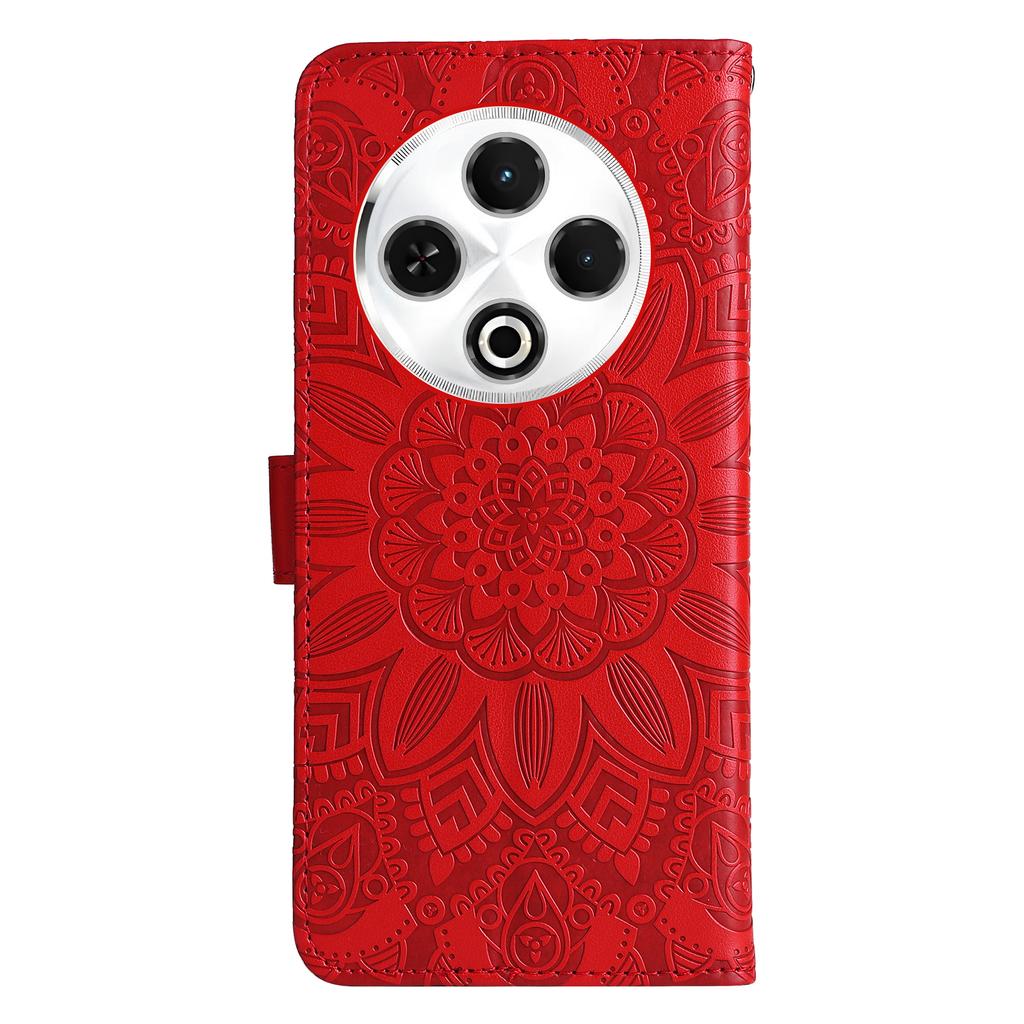 Für TECNO Spark 30 4G Hülle Sonnenblumen-Prägung Leder Brieftasche Handyhülle