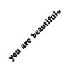 Car interior stickers, text stickers, you look beautiful, interior decoration, rearview mirrors, fashion stickers, creative PVC