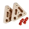 2Pcs Climbing Wood Forearm Exerciser Triangle Professional Climber Wall Hanging Fingerboard Hand