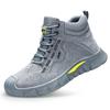 High Top Safety Shoes Men Waterproof Steel Toe Work Boots Abrasion Resistant Work Shoes Anti-slip Men's Work Protection Boots