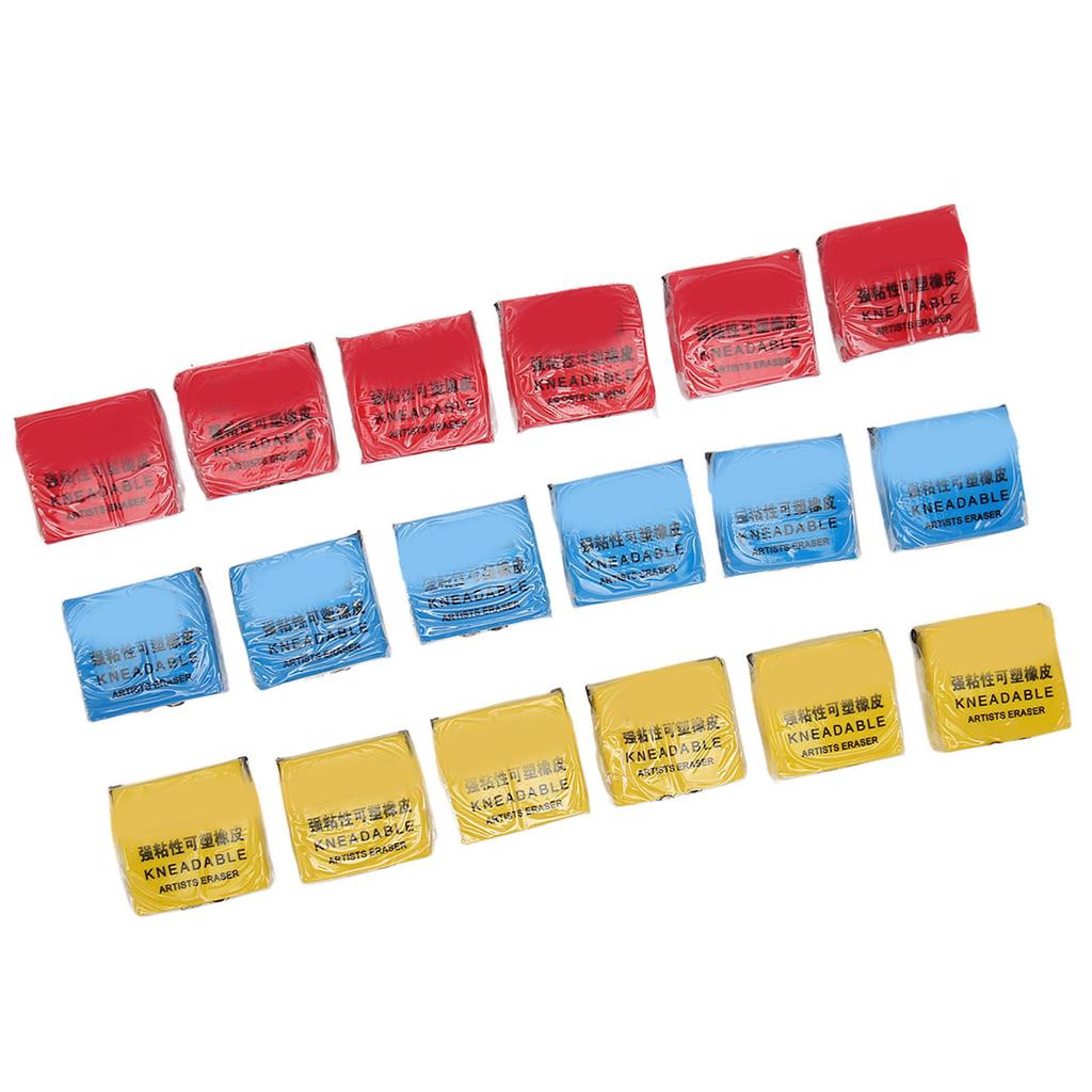 18PCS Kneaded Eraser Professional Strong Adhesion Moldable Eraser Art Gum Eraser for Artists Drawing