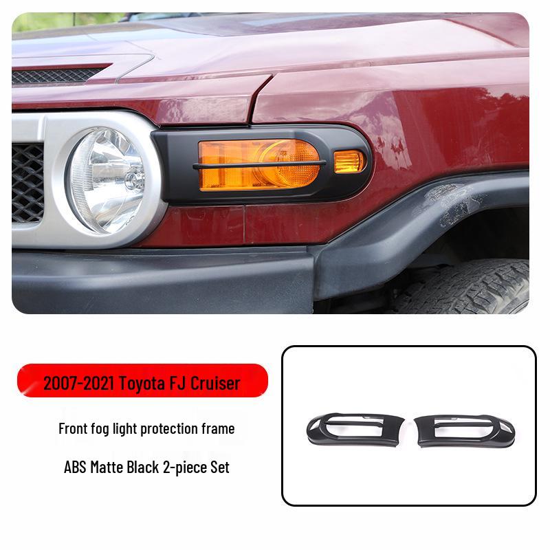 Coperture Nere Warrior per Luci e Telaio per Toyota FJ Cruiser: Protezione Fendinebbia Anteriori, Luci Posteriori, Indicatori di Direzione