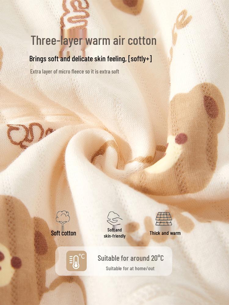 Infant Warm Cotton Long Sleeve Bodysuit: Boneless, Padded for Crawling - Perfect for Spring, Autumn, Winter