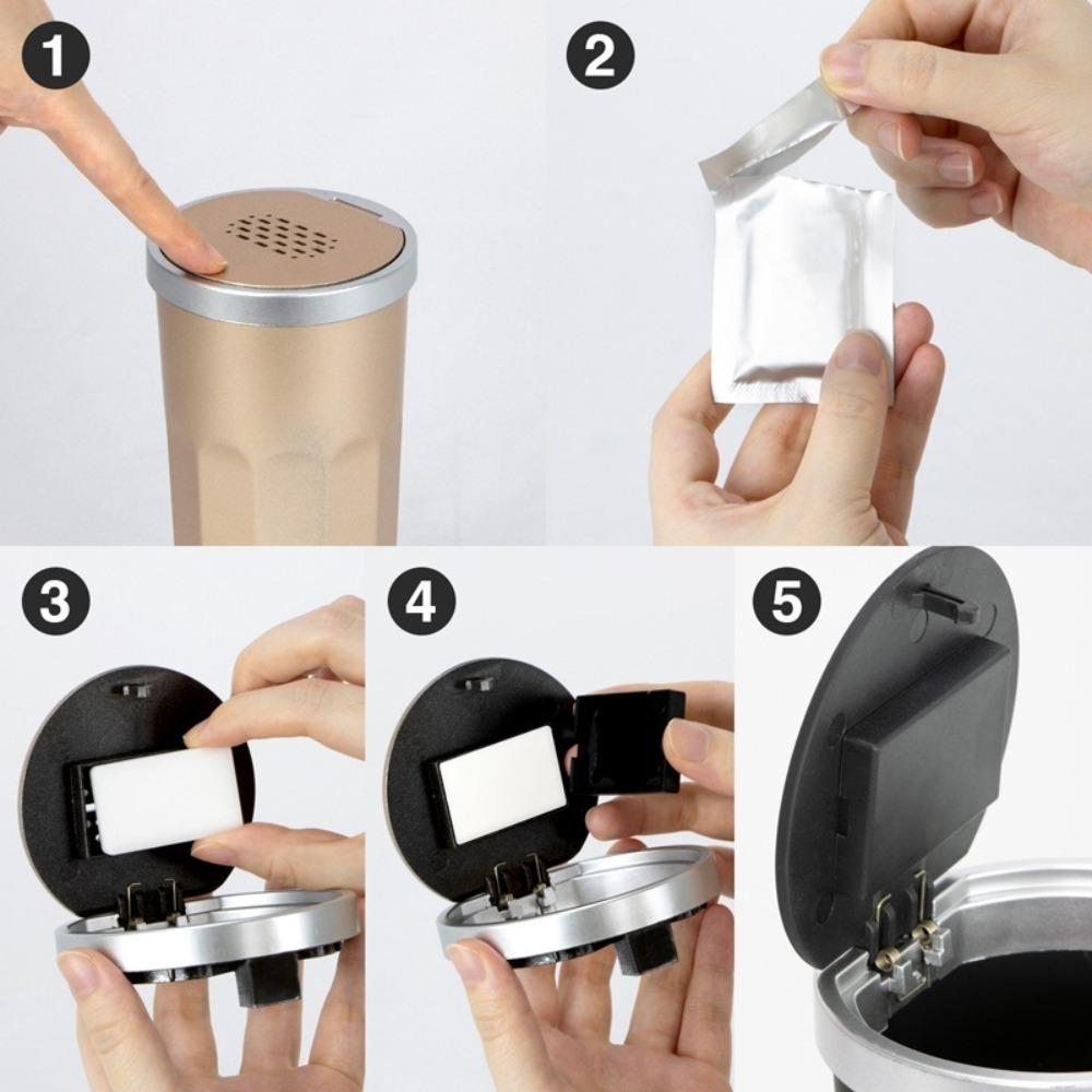 Pressing Type Car Trash Bin Can Mini Auto Garbage Container Bucket Auto Dust Organizer  for Auto