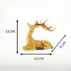Hirschskulptur, Gartenfigur, Dekoration, niedliche, wasserfeste Mini-Tierstatue für malerische Gegenden