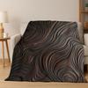 Retro Wood Grain Growth Ring Flannel Blanket Soft Warm Throw Blanket for Bedroom Living Room Bed Travel Camping Picnic Gift Kid