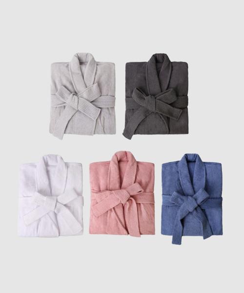 

[Songwol Towel] Premium Hotel Shower Gown 30-count Light Gown [Shipped from Korea] 100% Authentic Blue - XL