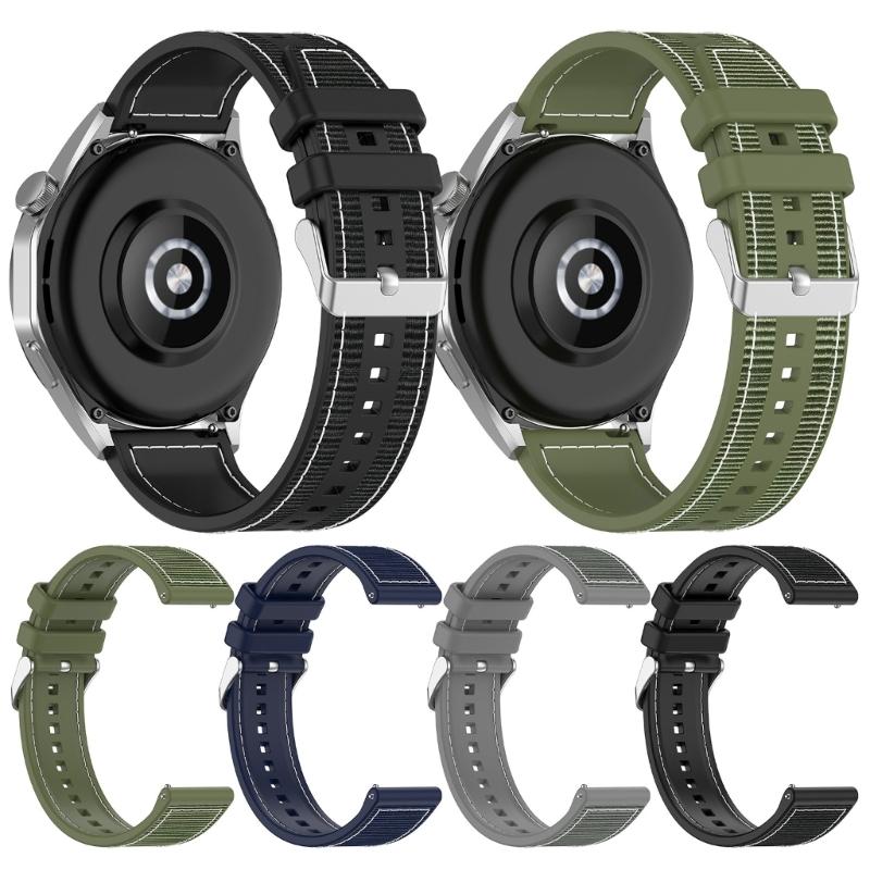 Elegant Flexible 22mm Fashionable Soft Band for All Genders Wrist Strap Bracelet Waterproof Sweatproof Antiscratch Belt