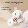 1pair Women Heated Gloves Rechargeable Hand Mittens Outdoor Activity Gloves for Outdoor Climbing