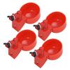 10PCS Automatic Chicken Waterer Cups with Electric Drill Bit Poultry Water Feeder Kit for Duck Goose Turkey 10PCS Cups