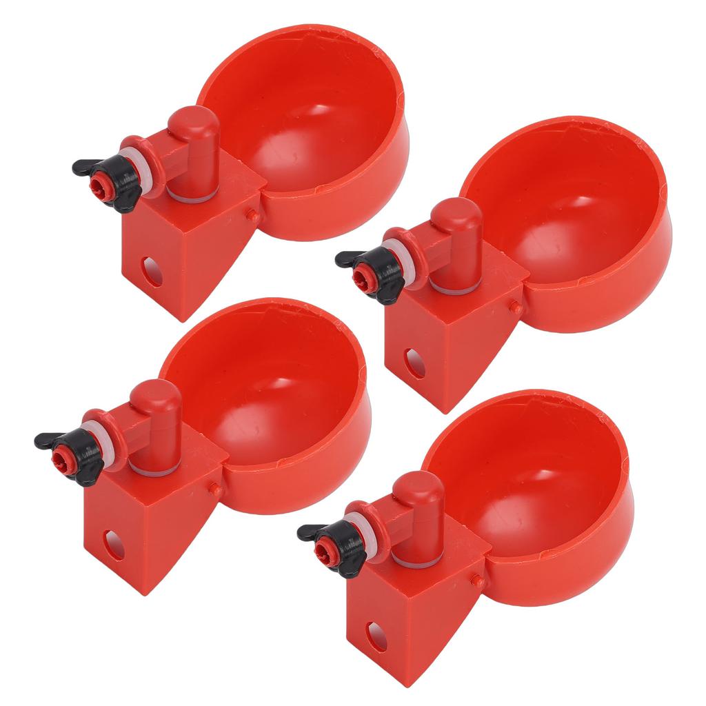 10PCS Automatic Chicken Waterer Cups with Electric Drill Bit Poultry Water Feeder Kit for Duck Goose Turkey 10PCS Cups