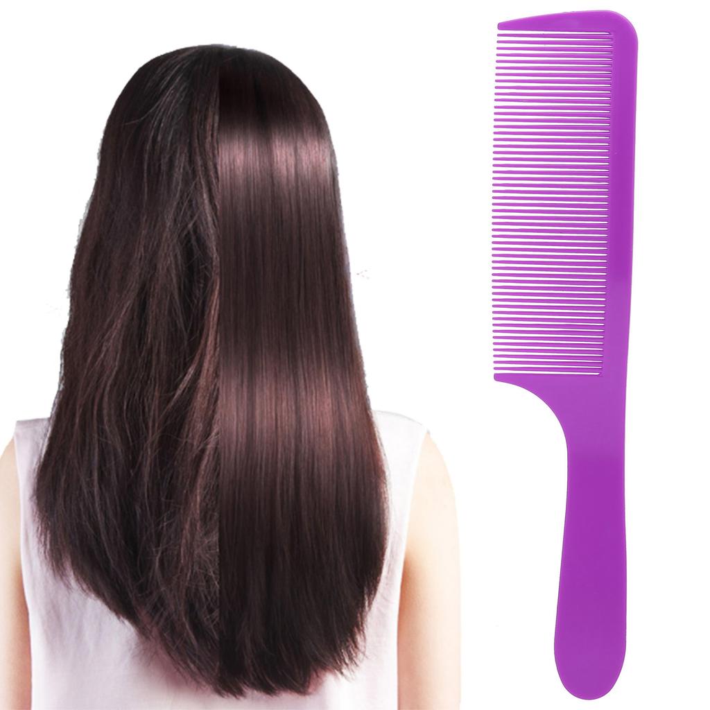 Comb Hair Plastic Curved Detangling Haircutting Combs Fine Teeth for Salon Household Barber