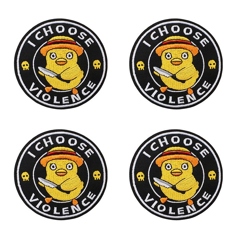 10 Stück / Set Cartoon Tiere Ente Aufnäher Gestickte Aufnäher Zum Aufbügeln Für Kleidung Jacken Jeans Rucksäcke Aufnäher Aufkleber Dekor