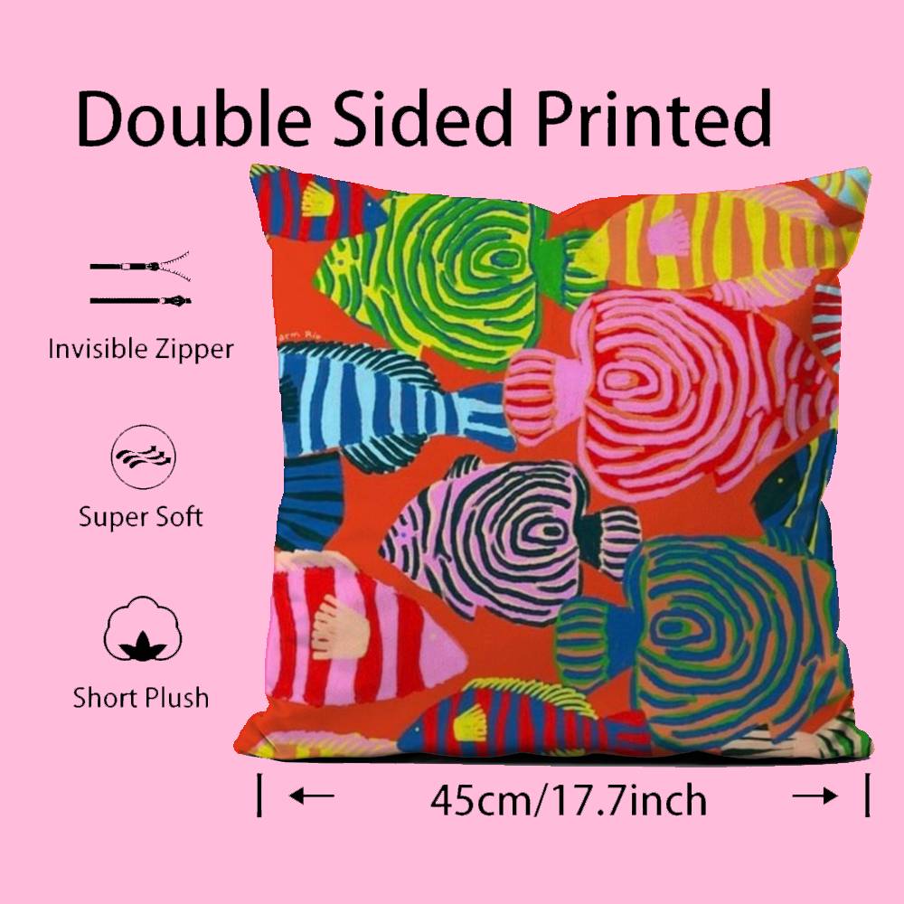Fashion H-Henri M-Matisse Painting Pillow Case Anti-dustmite Pillow Invisible zipper silky short plush Sofa cushion cover