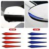 8 Piezas Pegatina Protectora Antirayaduras para Coche Parachoques de Carrocería Protección Anticolisión Bordes de Puerta Espejo Retrovisor Tira de Goma Protectora