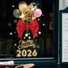 Adesivi per Vetrine Capodanno 2025 Decorazione Natalizia Babbo Natale Pupazzo di Neve Adesivo Albero di Natale Decorazione Vetro Decalcomania Regalo di Natale