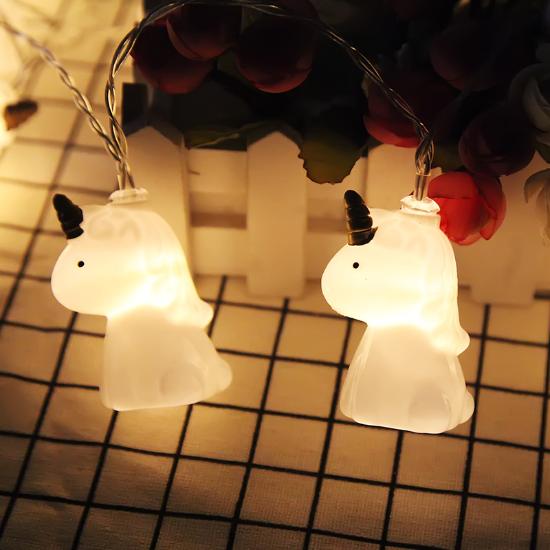 2023 LED Unicorn Light String Battery Box New Year Holiday Decoration Colored Lights Room Decoration Layout