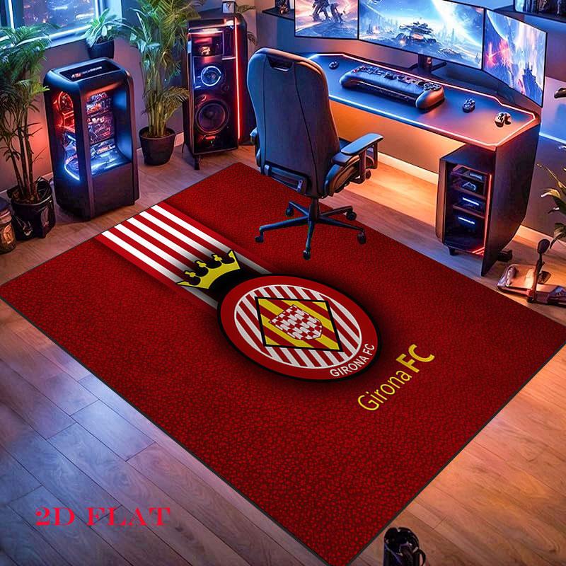 Girona FC Carpet Rug for Living Room Bedroom Home Sofa Decoration,Kids Play Nonslip Floor Mat