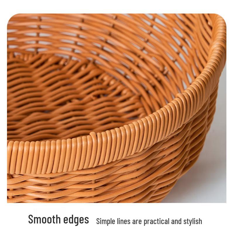 Hand-Woven Bamboo Storage & Fruit Basket