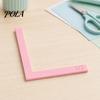 L-shaped Ruler Set Paper Crafting Alignment Guides with Storage Case, 5 Pcs Color-Coded L-Shaped Framing Spacer Spacers Size Tabs for Card Making,