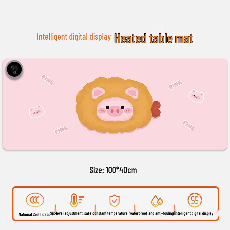 Electric Heating Desk Pad - Warm Mouse Pad for Office & Student Use