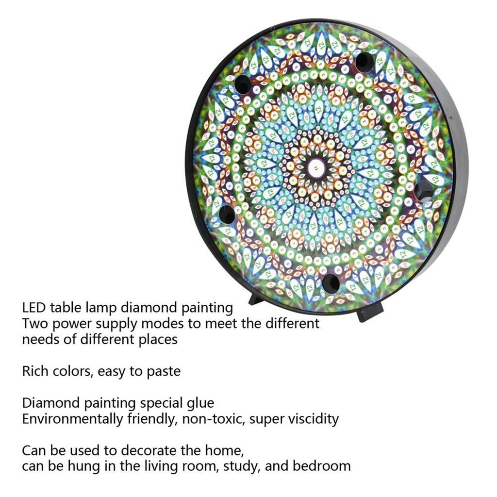 DIY Diamond Painting Night Light Special Shaped Mandala Diamond Painting Home Decoration