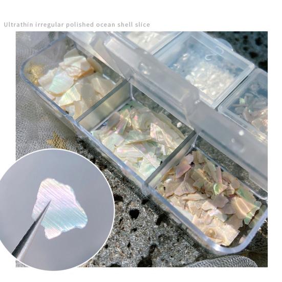 1 Box Nail Art Sequins Ultra-Thin Irregular Shape Stunning Visual Effect Reusable Wide Application Decorative Nail Beauty