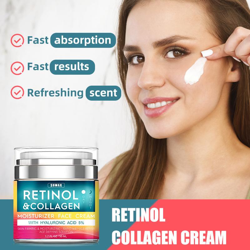 Retinol Pressed Face Cream 50ml Mooth Delicate Radiant and Translucent Rapid Absorption of Skin Retinol Anti Aging Serum