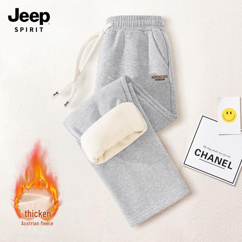 

JEEP SPIRIT Men s 2025 Fleece-Lined Straight-Leg Casual Pants L