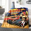 Blaze Monster Machines Adventure Flannel Blanket Super Soft Warm Cozy Blanket For Sofa Bed Office Travel Allseason Home Decor Gift