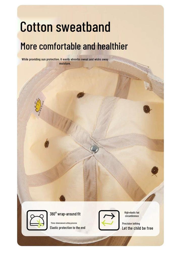 Kids' Quick-Dry Summer Baseball Cap - Breathable Sun Protection, Boy's Flat Cap, Cool Street Style