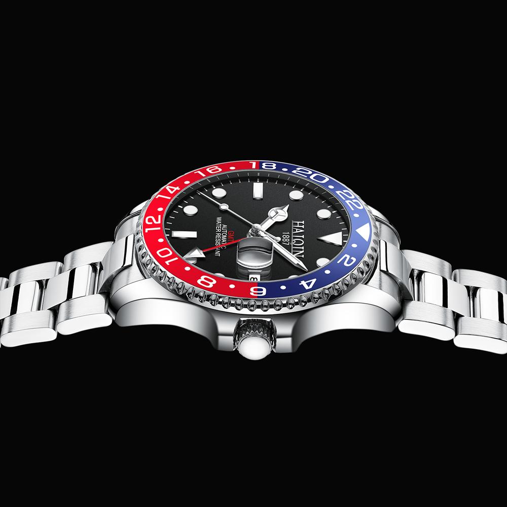 HAIQIN Marca 40MM Orologio da uomo meccanico automatico GMT Moda Orologi  impermeabili luminosi per uomini acquista in modo economico — spedizione  gratuita, recensioni reali con foto — Joom