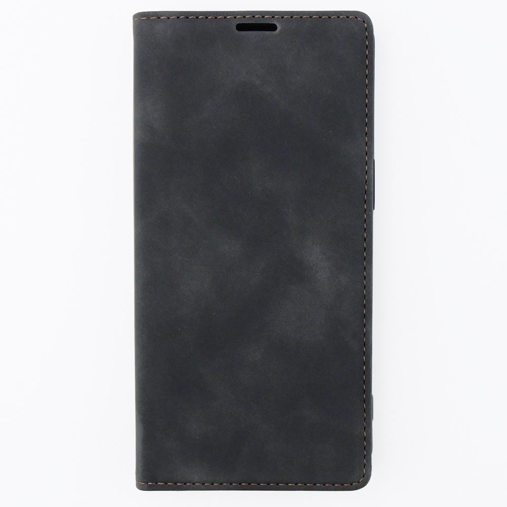 ERBORD Vintage Wallet Case for iPhone 15 Pro Max with Flip, Black