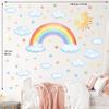 DECOWALL Clouds and Stars Wall Stickers Decorative Wall Art for DIY Wall Transfer Stickers Wall Art Stickers for Bathroom Bedroom Vinyl Teen Kids