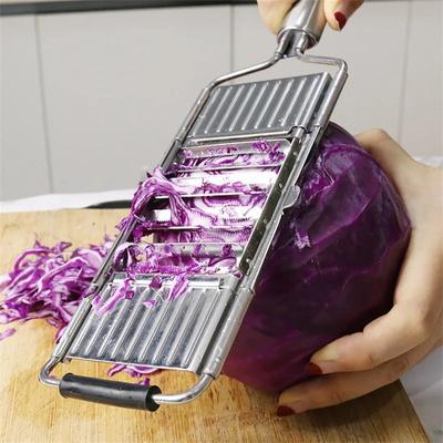 3/4 Blades Four-in-one Stainless Steel Grater Kitchen Household Multi-function Vegetable Cutter Melon and Fruit Slicer