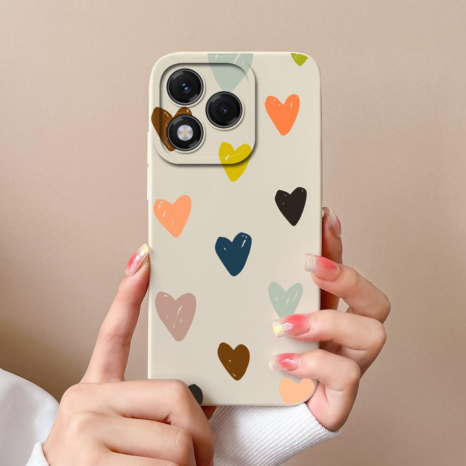 For Honor 400 Lite Case Butterfly Heart Soft Liquid Silicone Full Protection Anti Drop Phone Back Cover For Honor 400Lite Funda