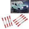 8Pcs Metal Steering Linkage Aluminum Alloy Servo Link Pull Rod for WPL C14 C24 B14 MN D90 D91