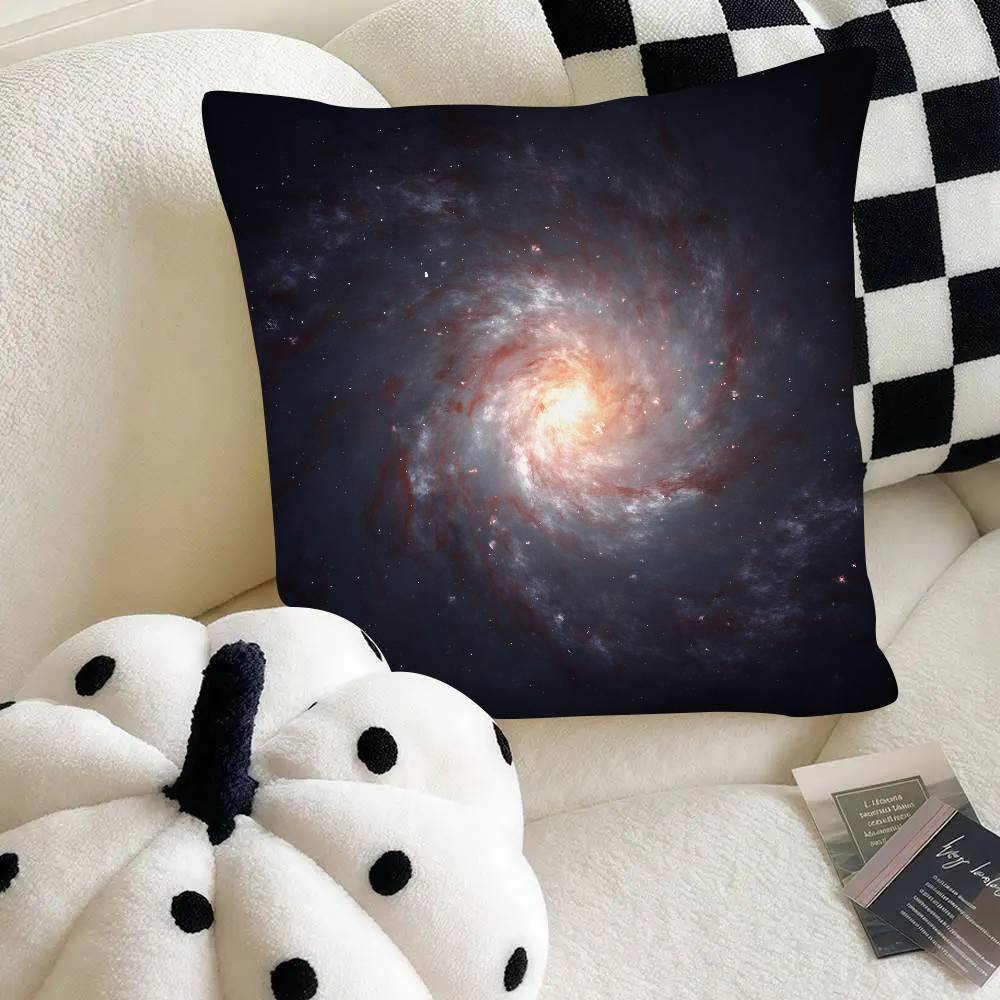 Universe Galaxy Planet Pillow Case Fashion Square Pillowcase Bedroom Sofa Room Ins Decoration Leisure