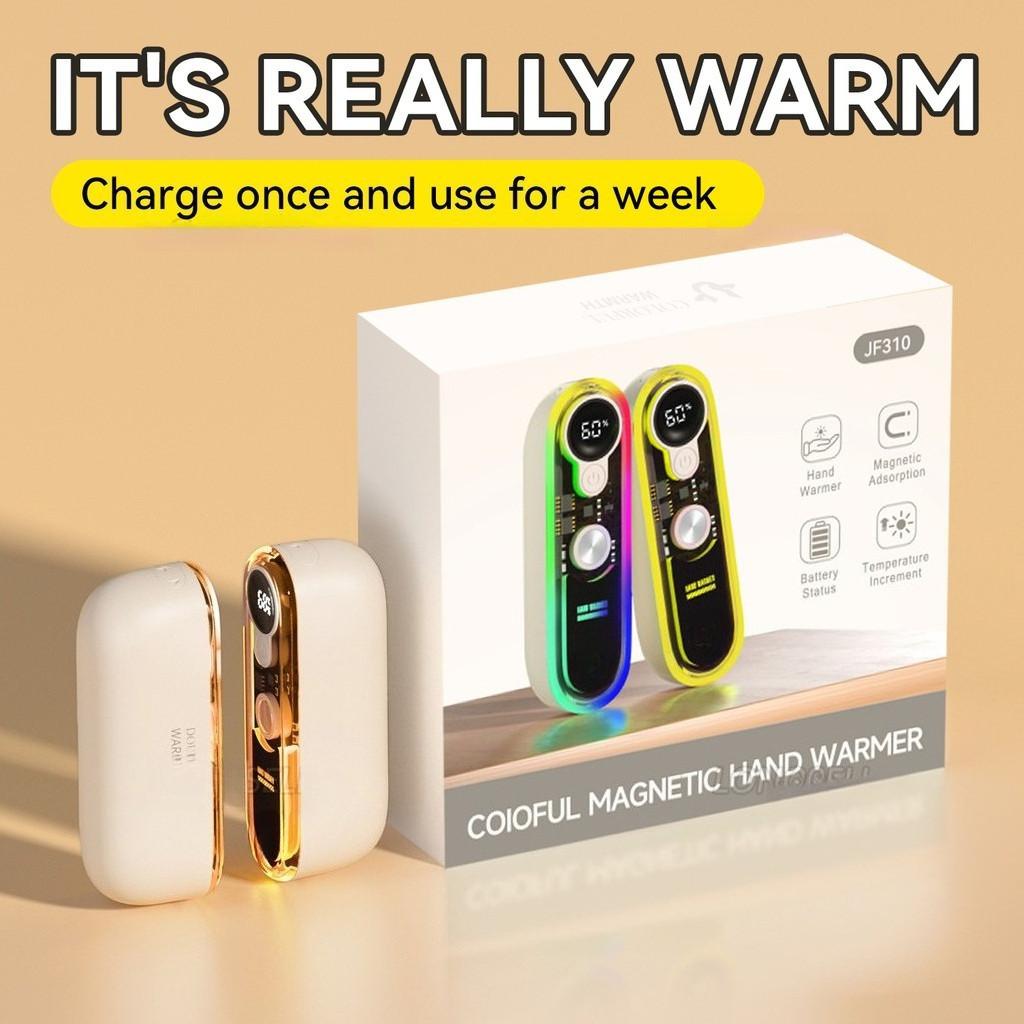 10000mAh Hand Warmer Detachable Hand Warmer USB Charging Portable Warm Hands Treasure Creative Colorful Light