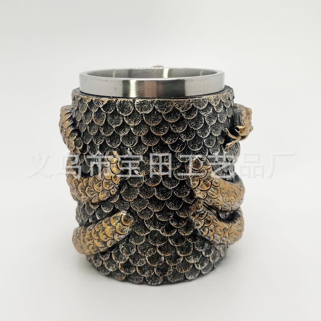 Cobra Cups, Stainless Steel, Resin, Double-walled Mugs, Office Home Cups, Personalized Drinking Utensils