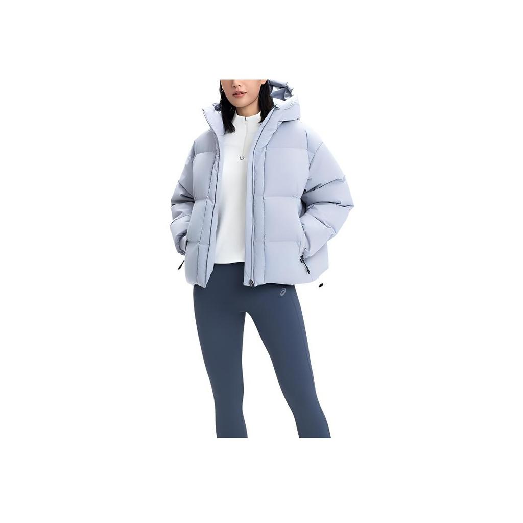 Asics Water-Resistant Warm Sports Hooded Jacket Women Jackets Light-Blue 2032D133-400