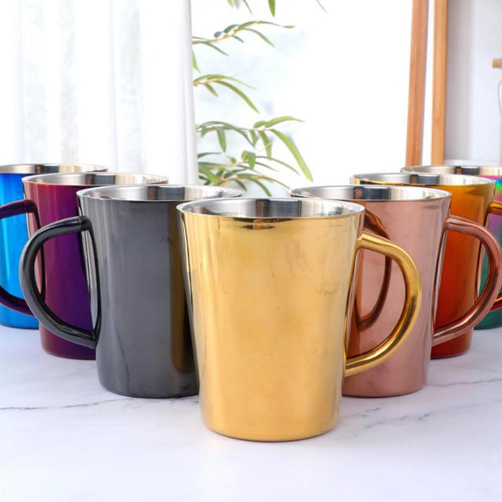 Double Wall Cups Travel Milk Mugs Used To Make Tea Coffee Beer Unbreakable
