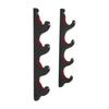 Baseball Display Stand with Flocked Finish, Versatile Accessory, Black Horizontal