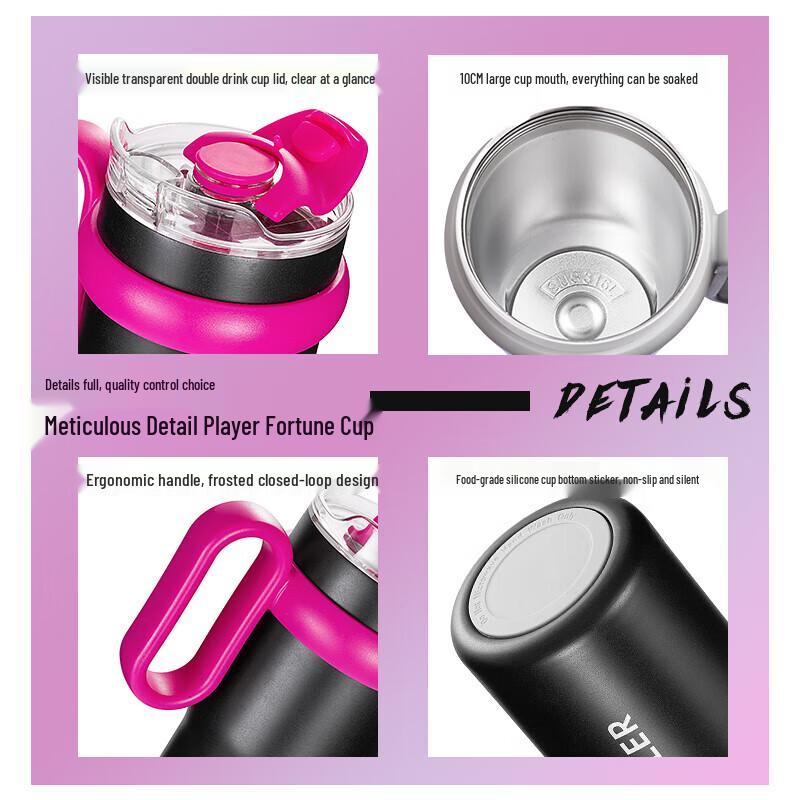 Dileber Large Capacity 316 SS Insulated Straw Tumbler