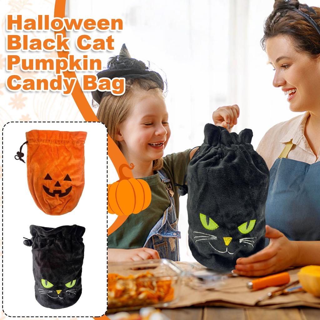 Black/ Cat Candy Bag Halloween Decoration Holiday Decor